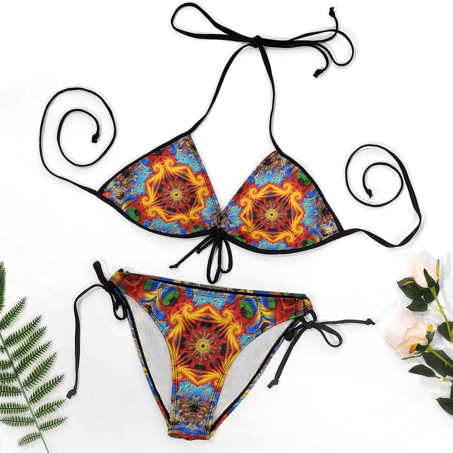 Custom Adjustable Tie Bikini | Personalized Swimsuit Bra & Briefs YourSurprise