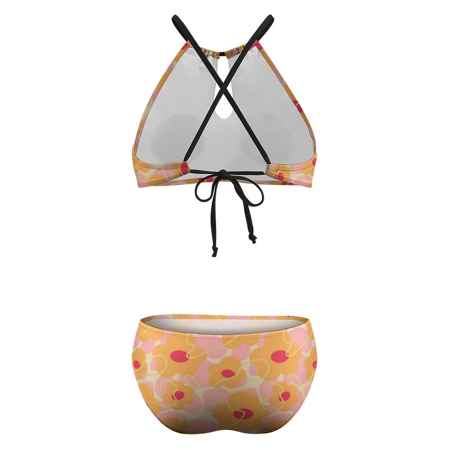 Custom Halter Neck String Bikini | Personalized Tie-Side Swimsuit