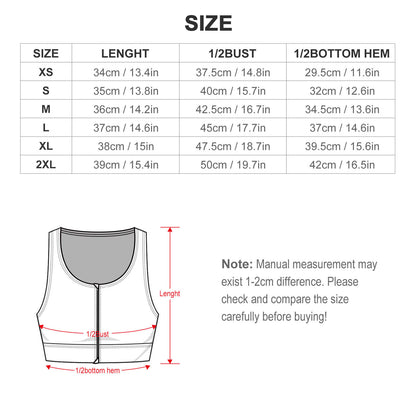 Custom Yoga Zipper Tank | Personalized Performance Crop Top