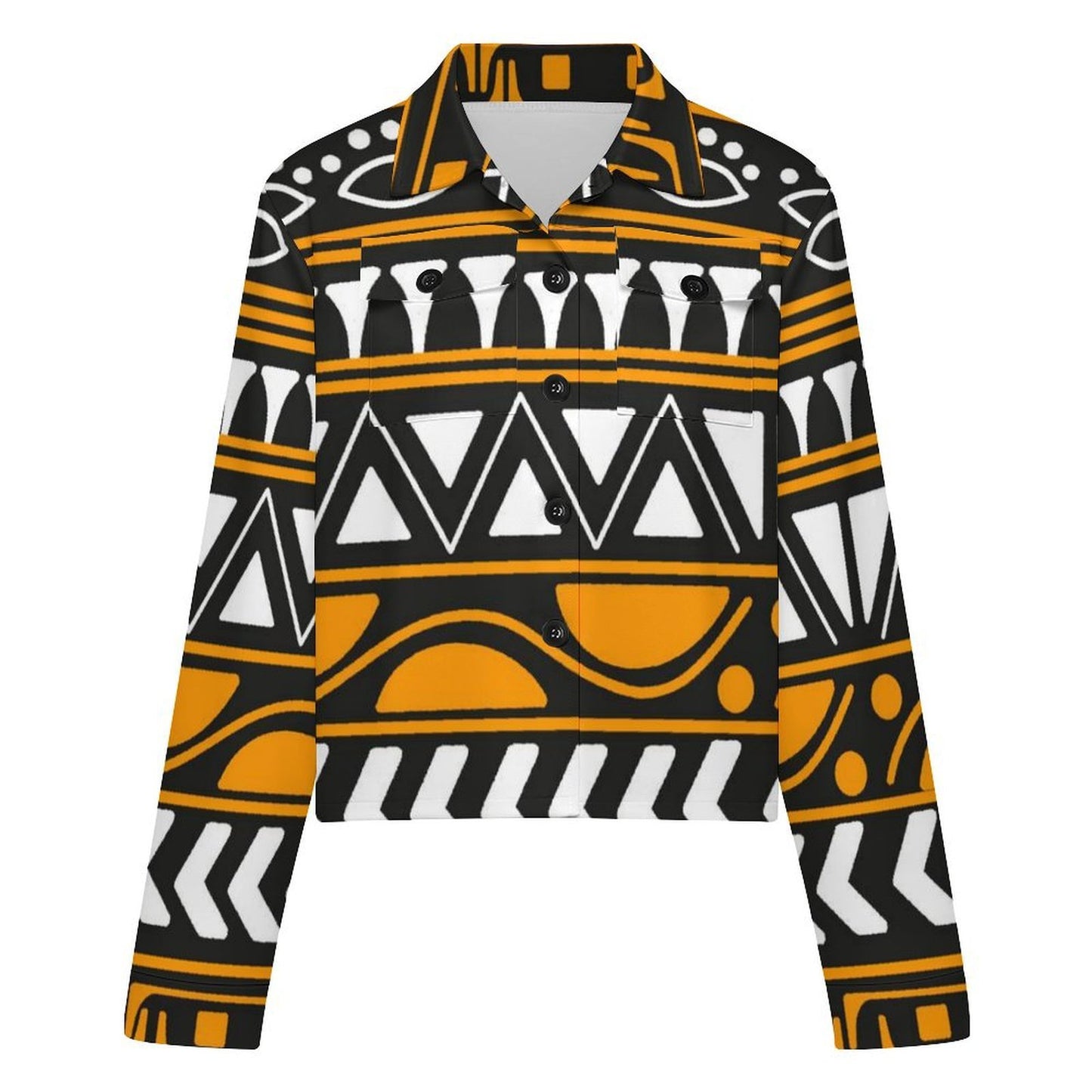 Custom Cropped Jacket for Women with Personalized Print