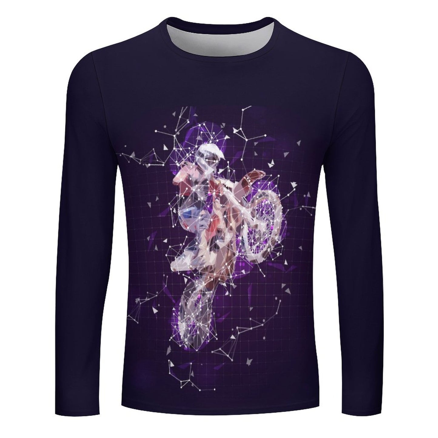 Custom All-Over Print Long Sleeve T-Shirt: Men's Full Graphic Tee