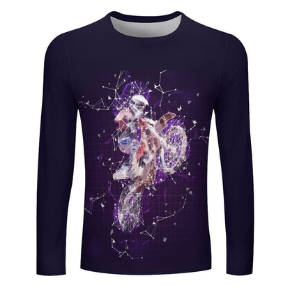 Custom All-Over Print Long Sleeve T-Shirt: Men's Full Graphic Tee
