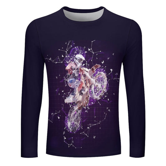 Custom All-Over Print Long Sleeve T-Shirt: Men's Full Graphic Tee