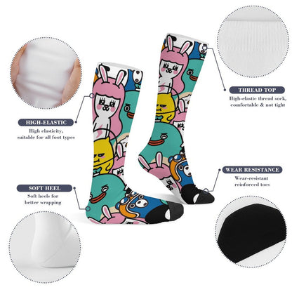 Custom 360 Print Socks | All-Over Seamless Photo Socks