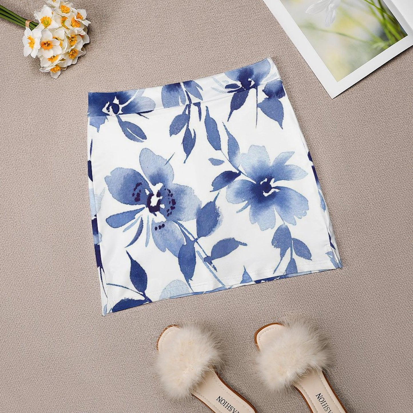 Custom Print Skort | Personalized A-Line Skirt with Shorts