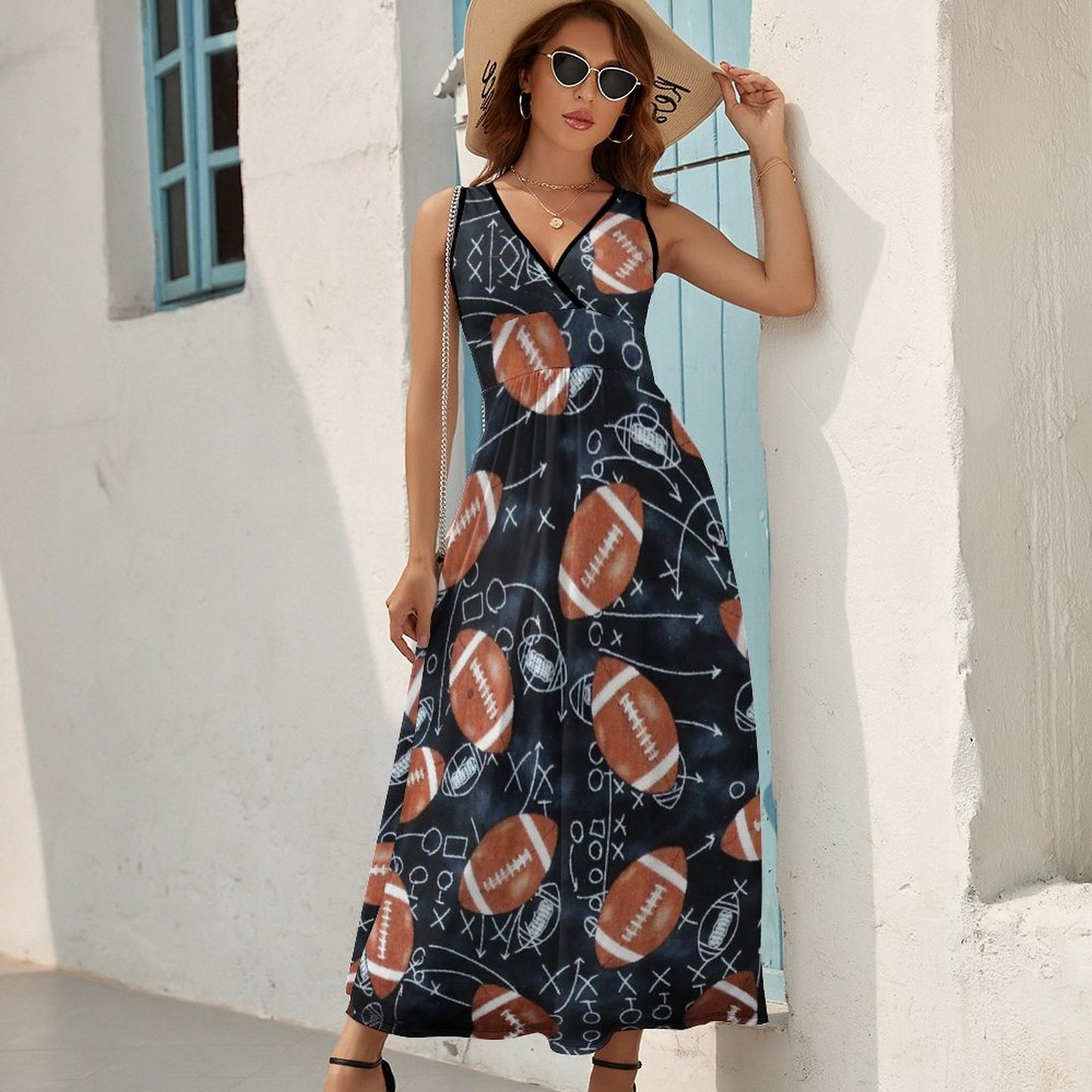 Custom Print Maxi Dress | Design Your Own Sleeveless Summer Dress