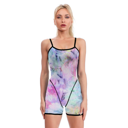 Custom Open-Back Yoga Jumpsuit | Personalized Loose-Fit Cami One-Piece Activewear