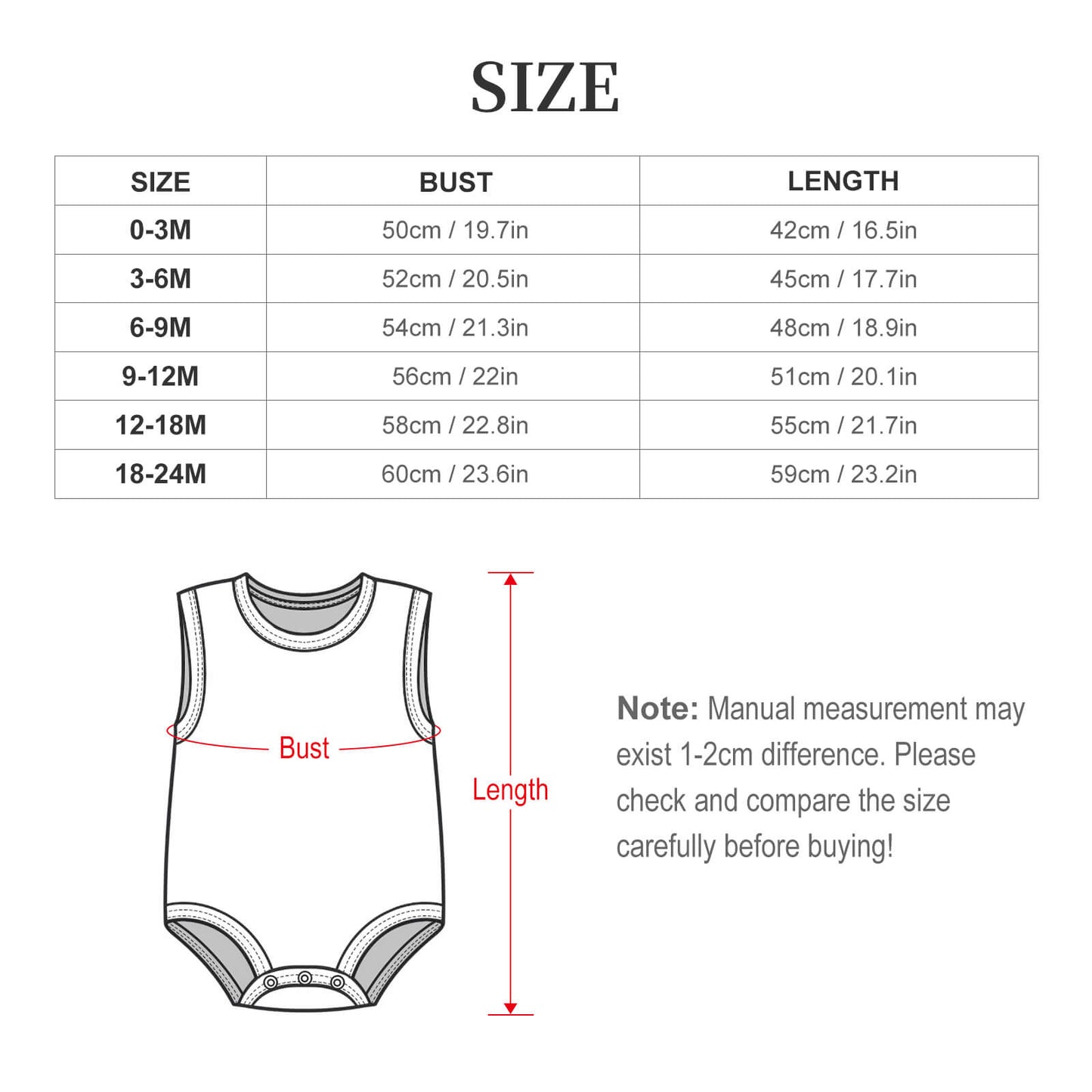 Custom Sleeveless Baby Romper in Pure Cotton with Personalized Printing