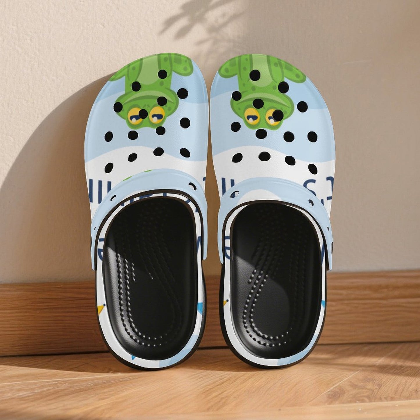 Custom Printed Heeled Clogs for Women — Personalized Platform Clog Sandals