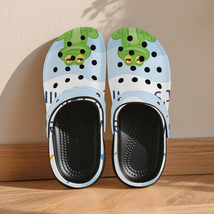 Custom Printed Heeled Clogs for Women — Personalized Platform Clog Sandals