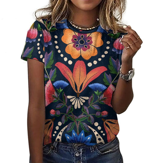 Women's Custom All-Over Print T-Shirt | Personalized 100% Cotton Tee
