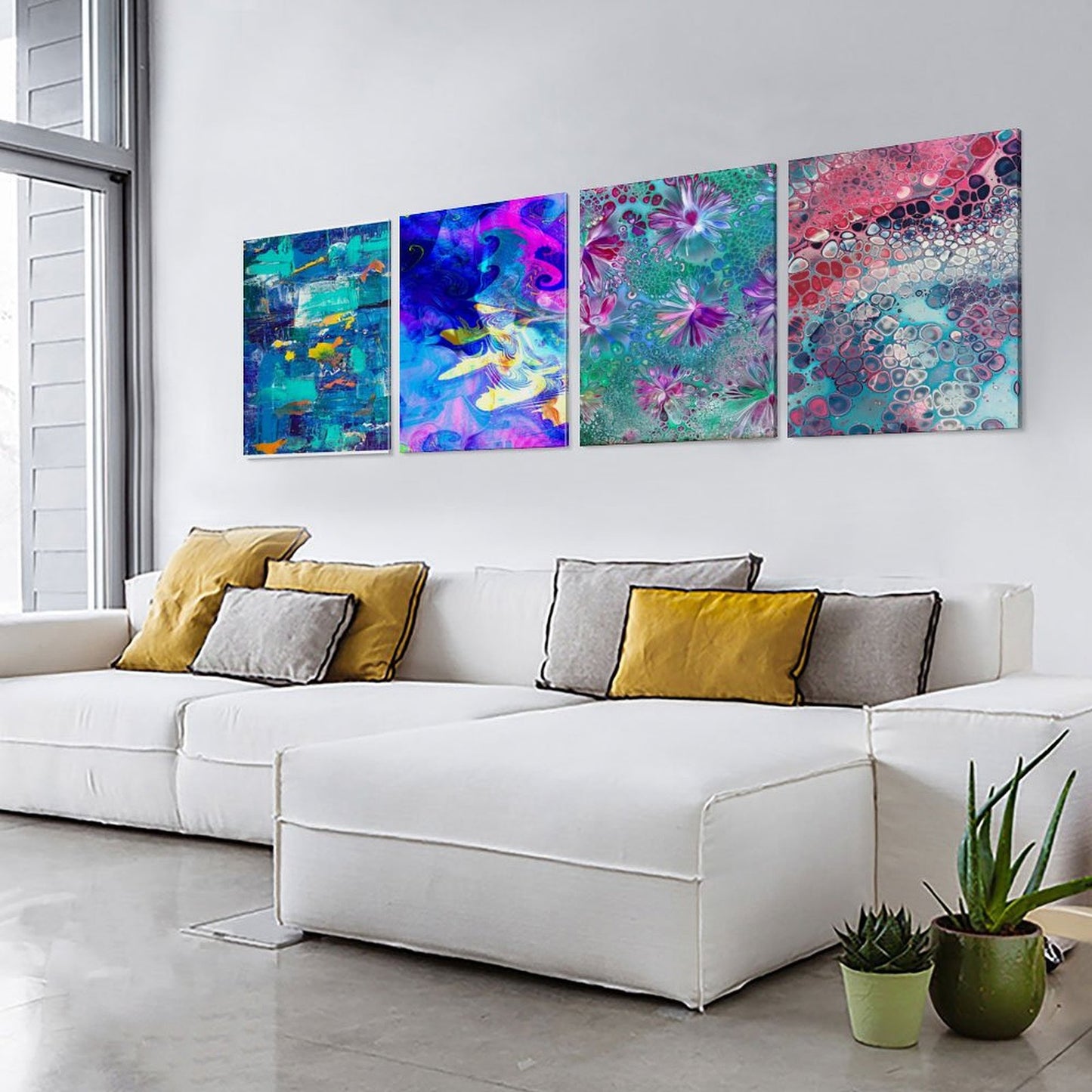 4 Piece Custom Canvas Wall Art Set | Turn Your Photos into a Gallery