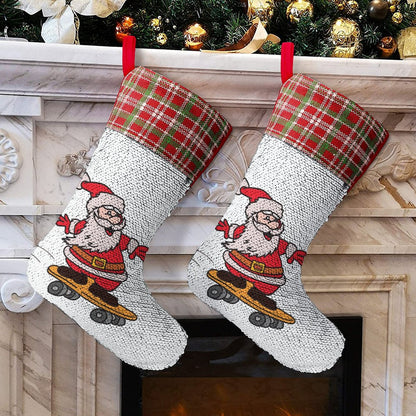 Design a Custom Sequin Christmas Stocking | Reveal Your Photo