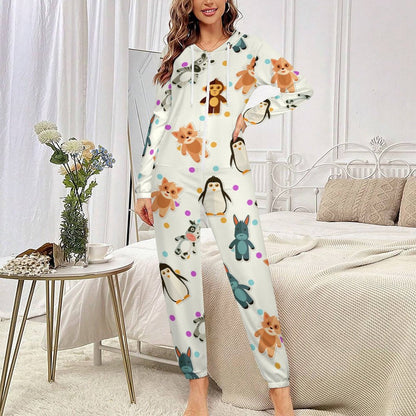 Custom Hooded Onesie for Adults | All-Over Print Jumpsuit