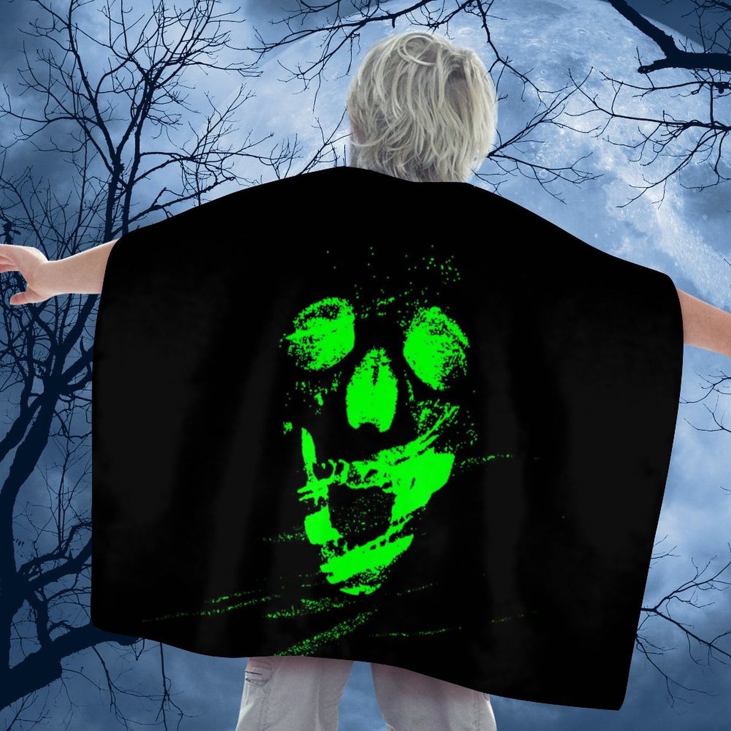 Custom Halloween Satin Cape | Kids & Adult Superhero Cloak (70cm)