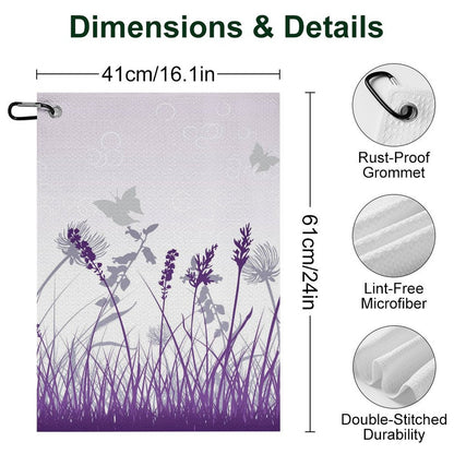 Golf Towel with Hook - Quick Dry Clip-On Towel for Golf, Gym, and Travel