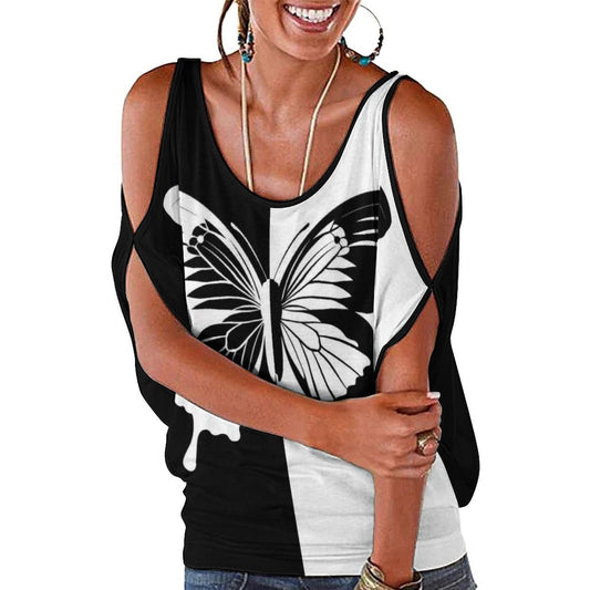 Custom Off-Shoulder T-Shirt