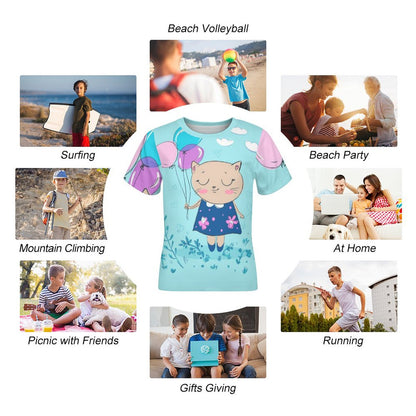 Custom Kids Photo T-Shirt | Personalized 100% Cotton Tee for Boys & Girls