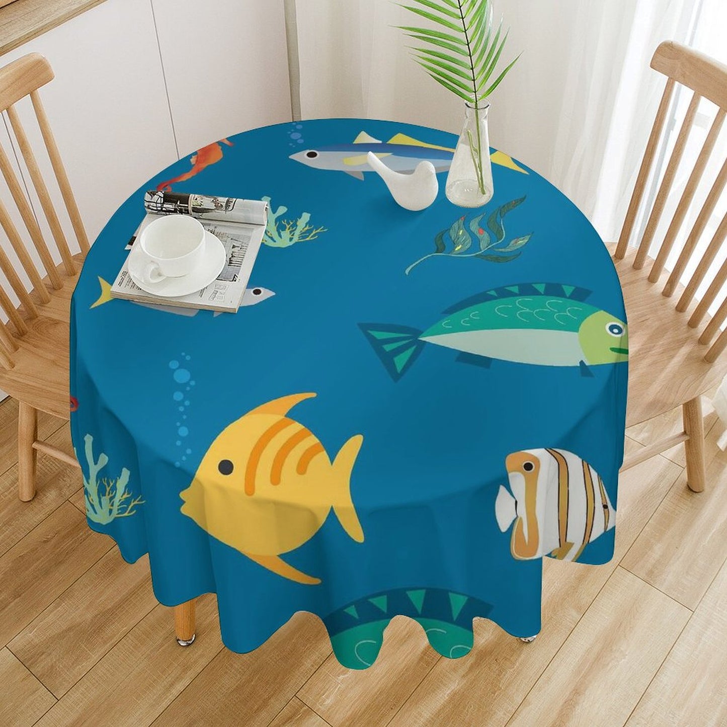 Custom Round Tablecloth | Personalized for Your Dining & Event