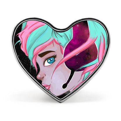 Custom Heart Shaped Photo Pin