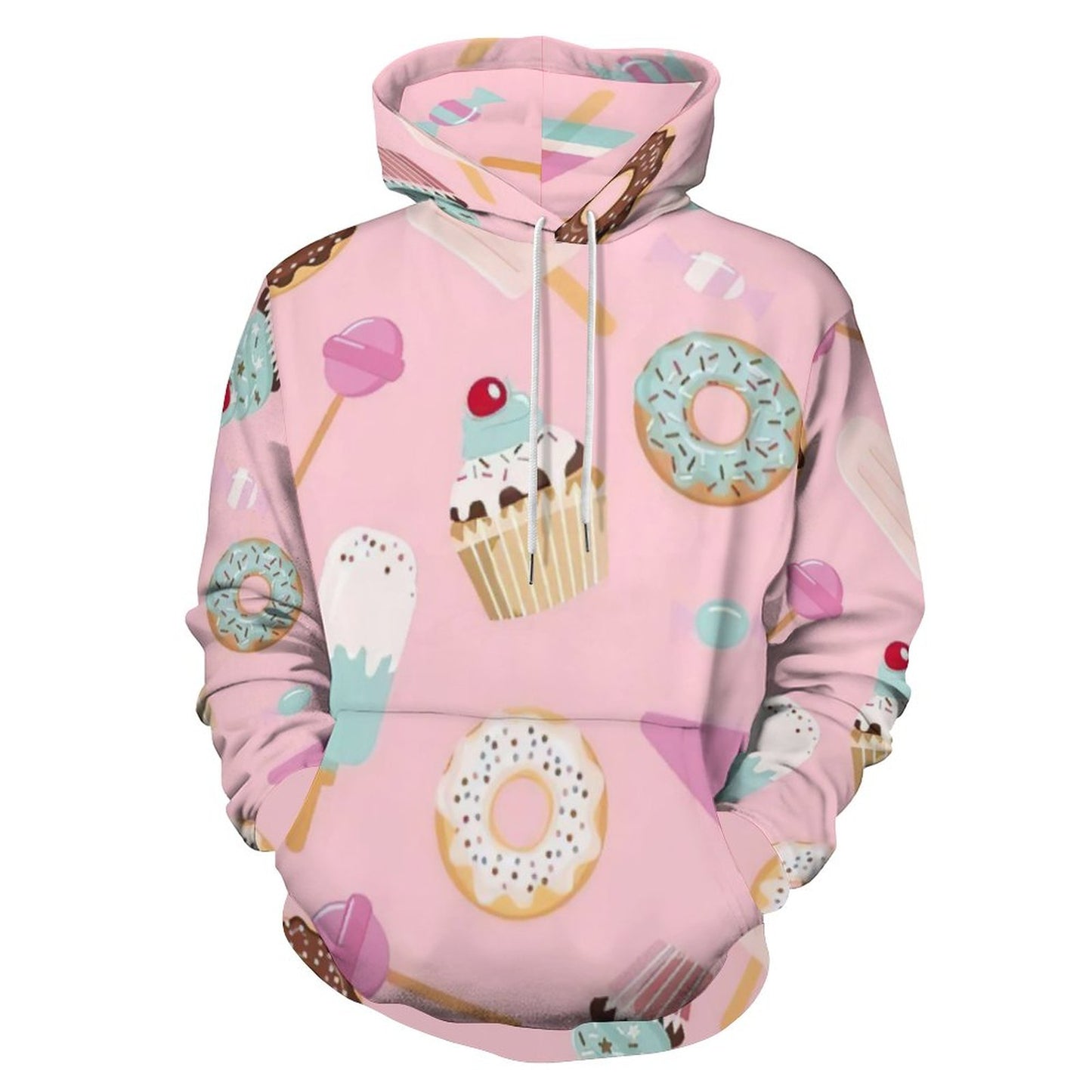 Custom All-Over Print French Terry Hoodie | Double-Lined Hood & Size S-6XL