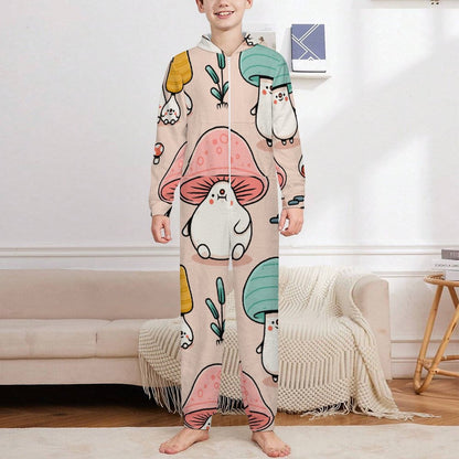 Custom Kids Plush Flannel Onesie | Personalized Photo Sleepwear Jumpsuit