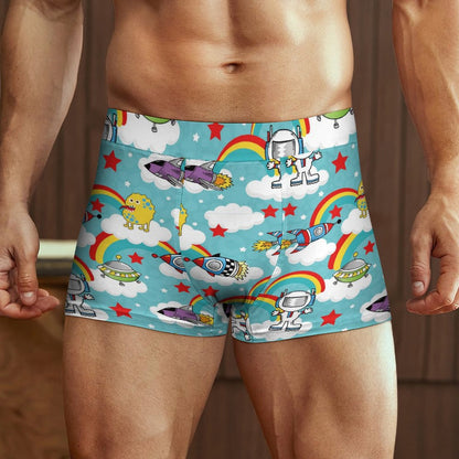 Custom 100% Cotton Boxer Briefs | Personalized Photo Gift for Him