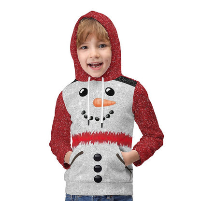Custom Kids Brushed Fleece Hoodie | Soft Warm Pullover (Age 6-12)