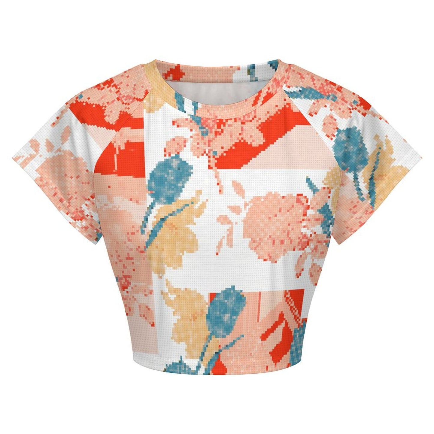 Custom Crop Top for Teen Girls | Personalized Raglan T-Shirt
