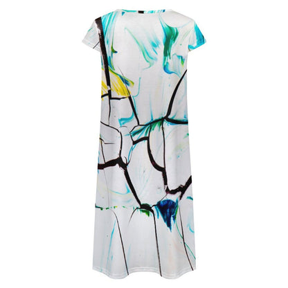 Custom Women's Sleeveless Dress | Personalized Photo Midi Dress
