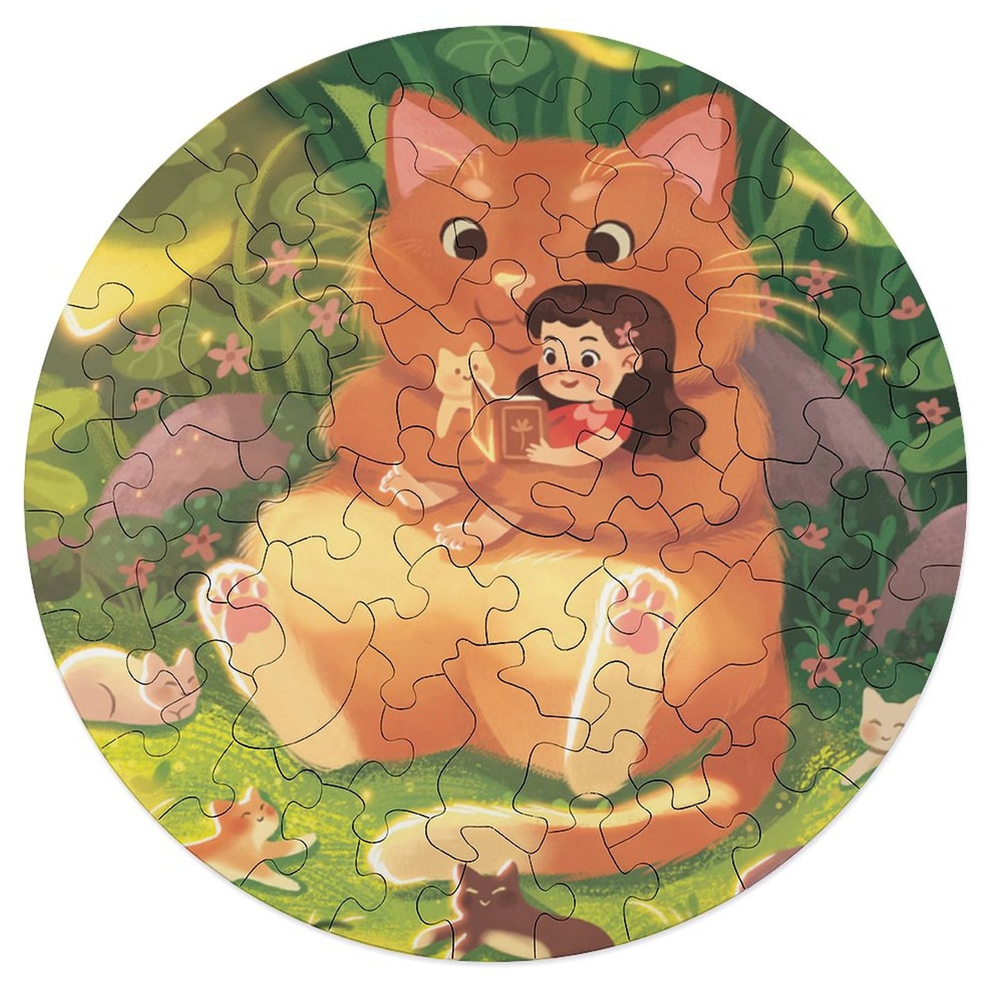 Wooden Animal Shaped Puzzle | UV Printed Poplar Jigsaw with Whimsy Pieces