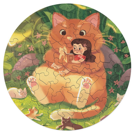 Wooden Animal Shaped Puzzle | UV Printed Poplar Jigsaw with Whimsy Pieces