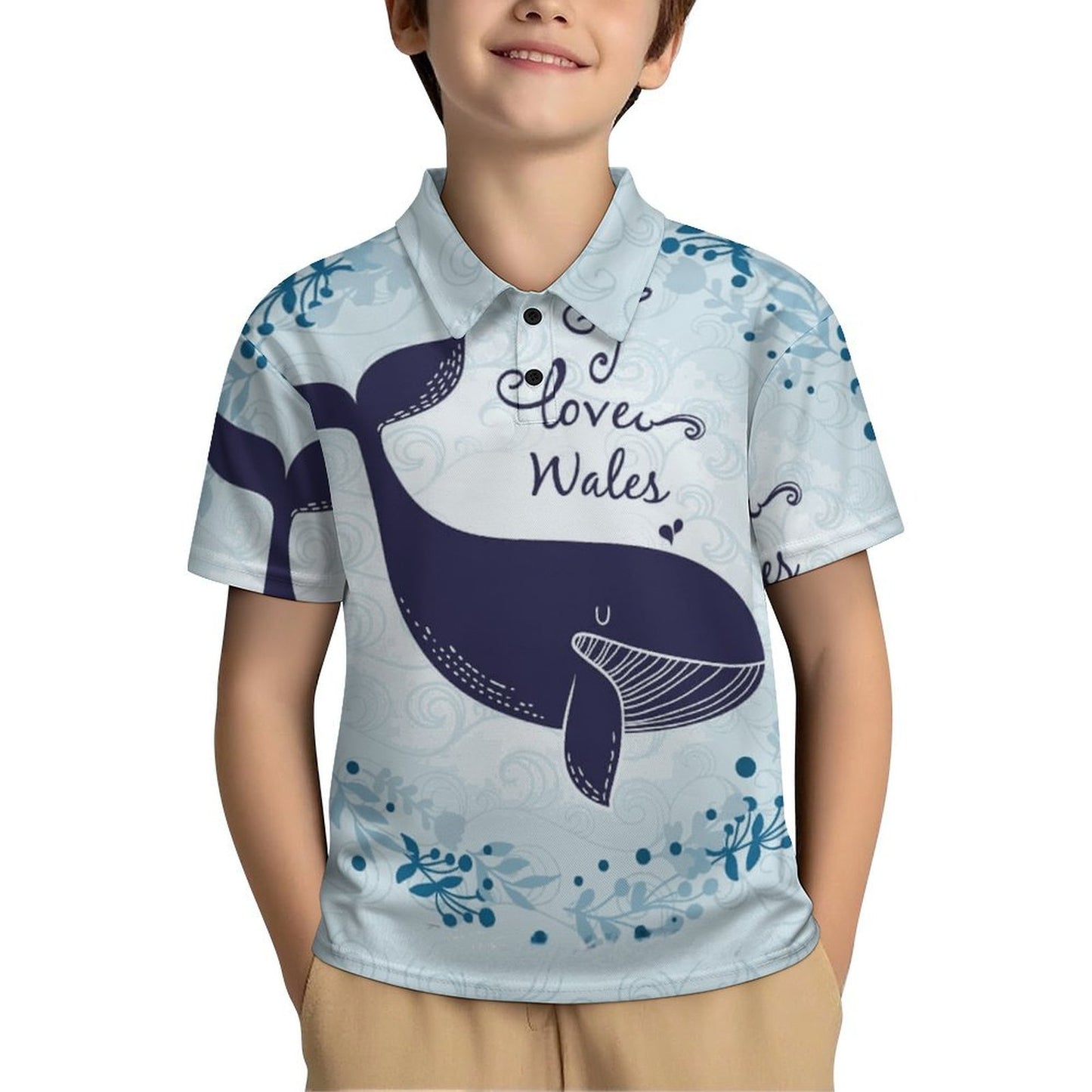 Custom Kids' Polo Shirt | Personalized Photo & Art Top for Children