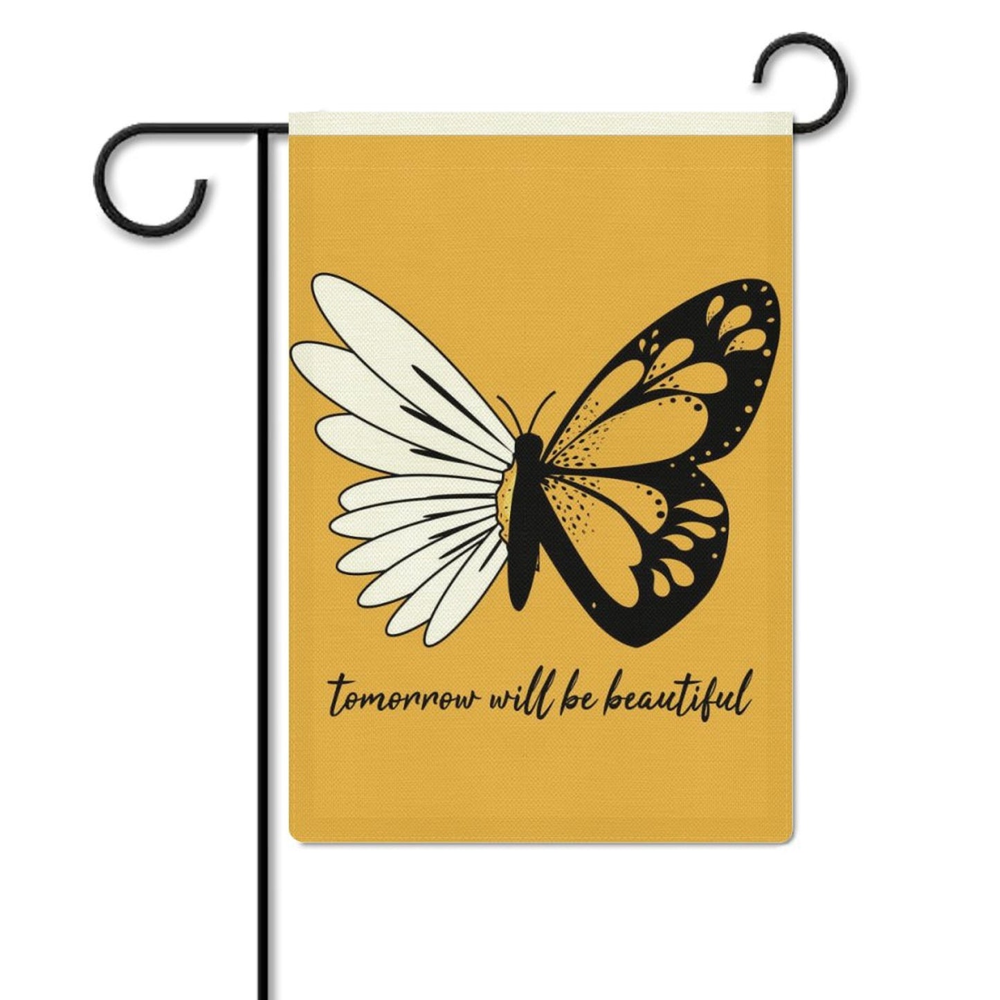 Custom Burlap Garden Flag | Personalized for Farmhouse & Outdoor Decor