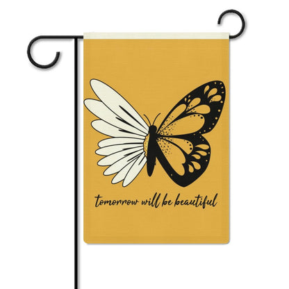 Custom Burlap Garden Flag | Personalized for Farmhouse & Outdoor Decor