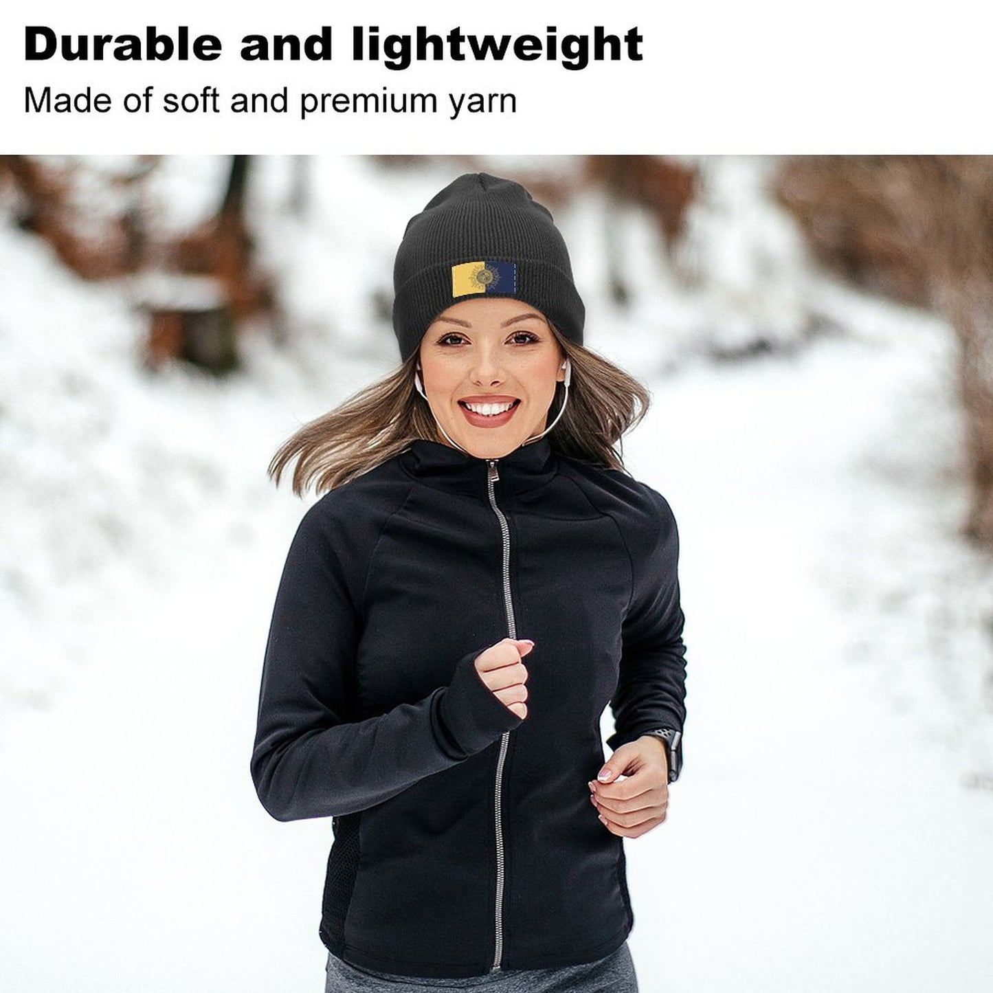 Custom Soft-Touch Acrylic Beanie | Non-Itch Winter Hat & Personalized Gift