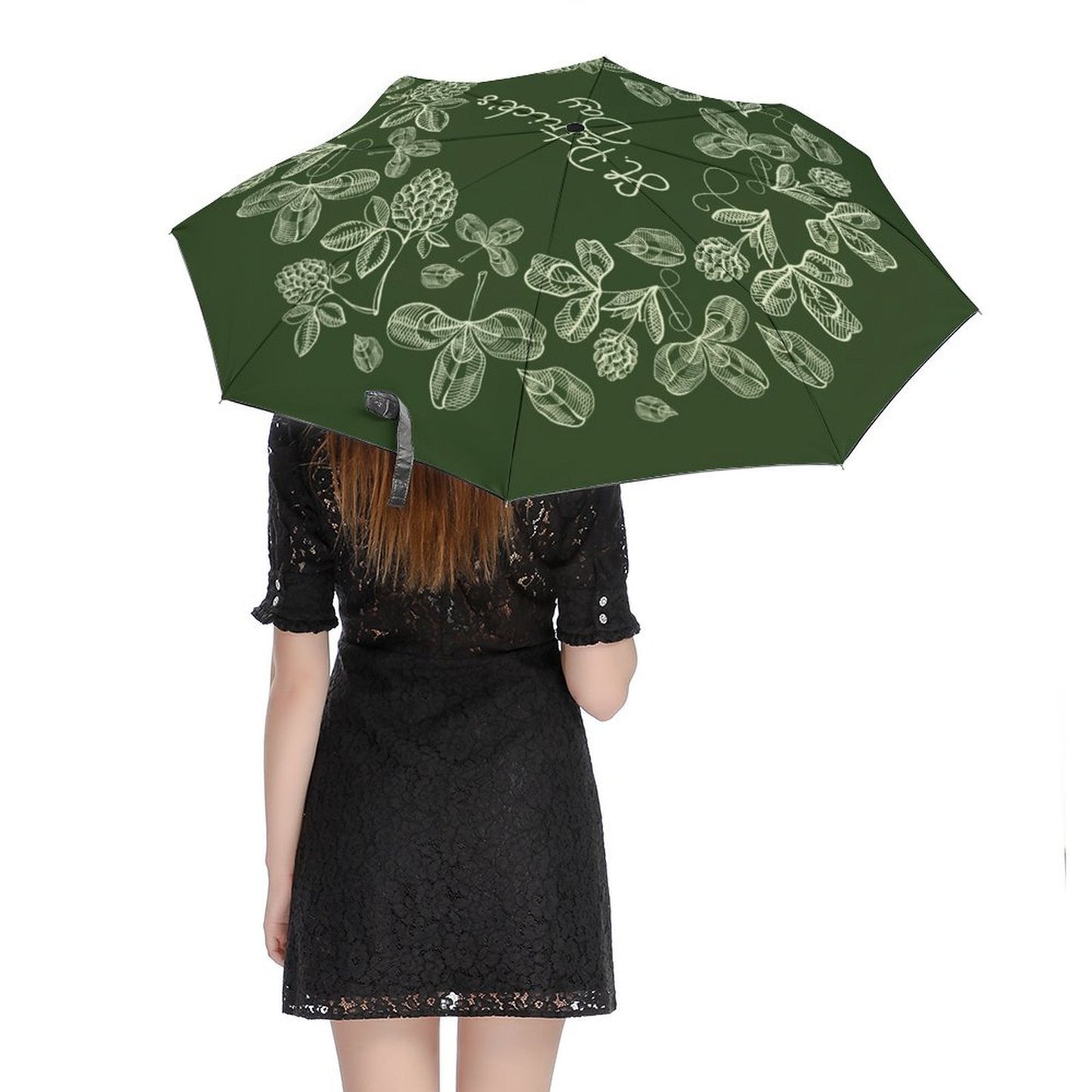 Custom Automatic UV Umbrella | Windproof Black Glue Sunshade