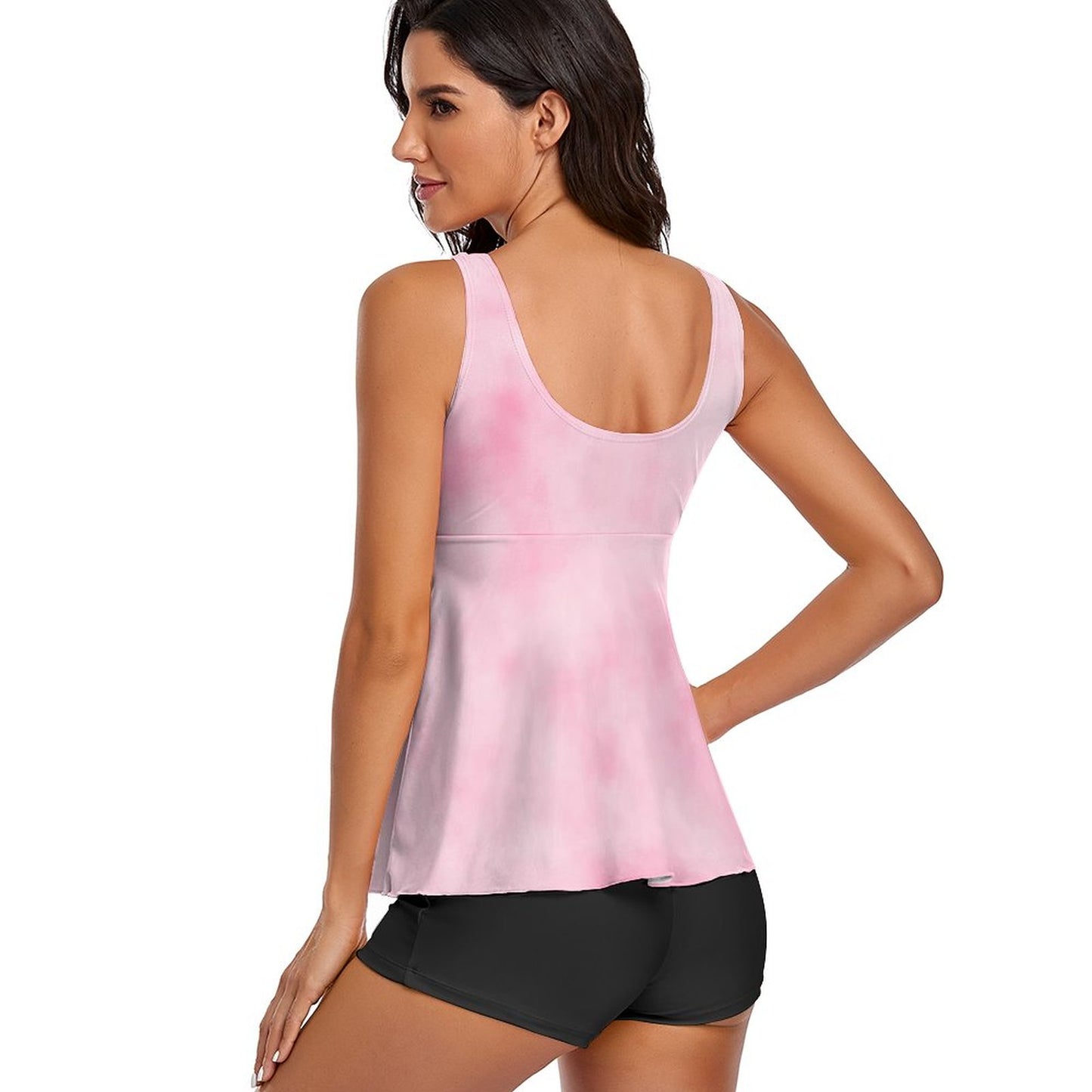 Tankini Set Women Boy Shorts | Tummy Control Plus Size Swimwear S-6XL