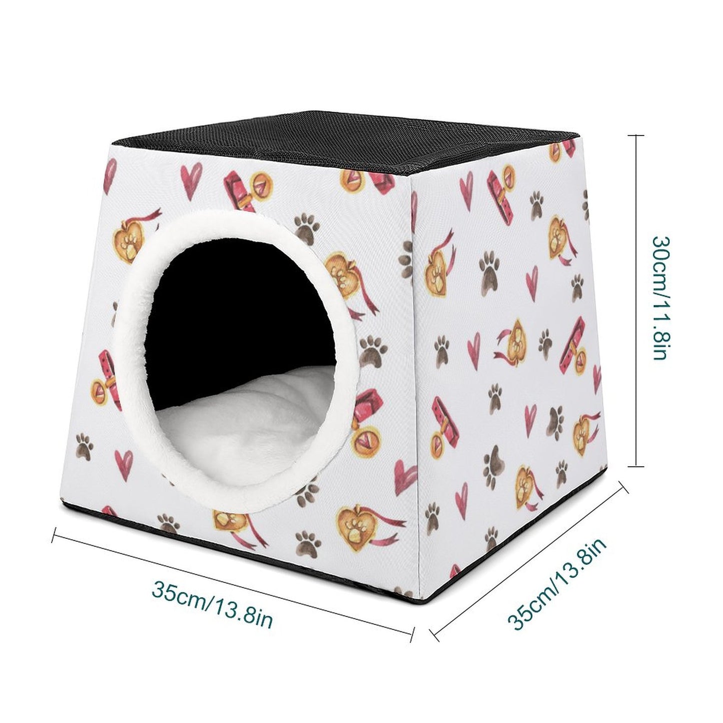 Custom Space Capsule Cat Bed | Personalized Enclosed Dog Cave