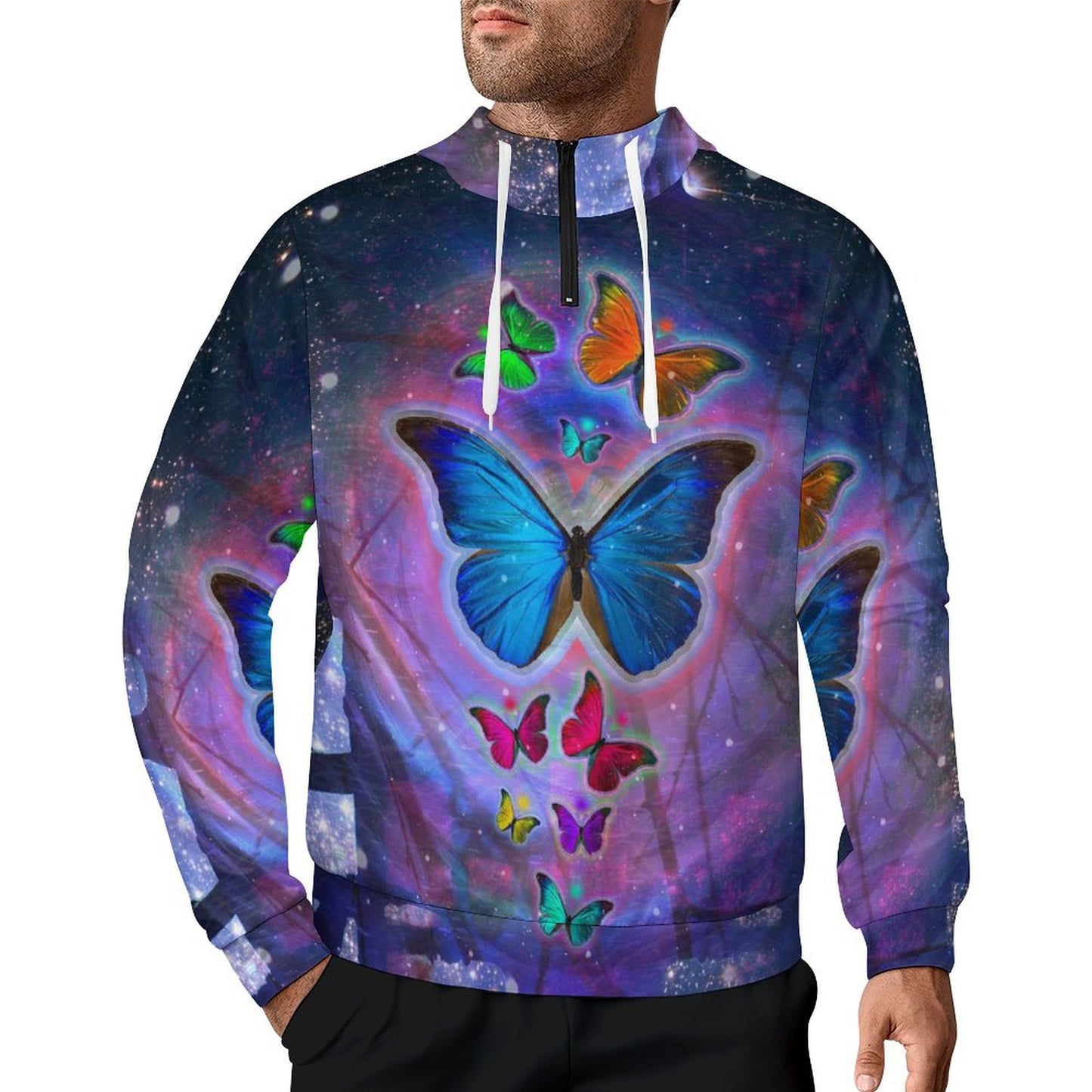 Custom All-Over Print Zip-Up Hoodie | Performance Micro-Mesh Fabric