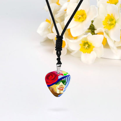 Custom Guitar Pick Pendant Necklace