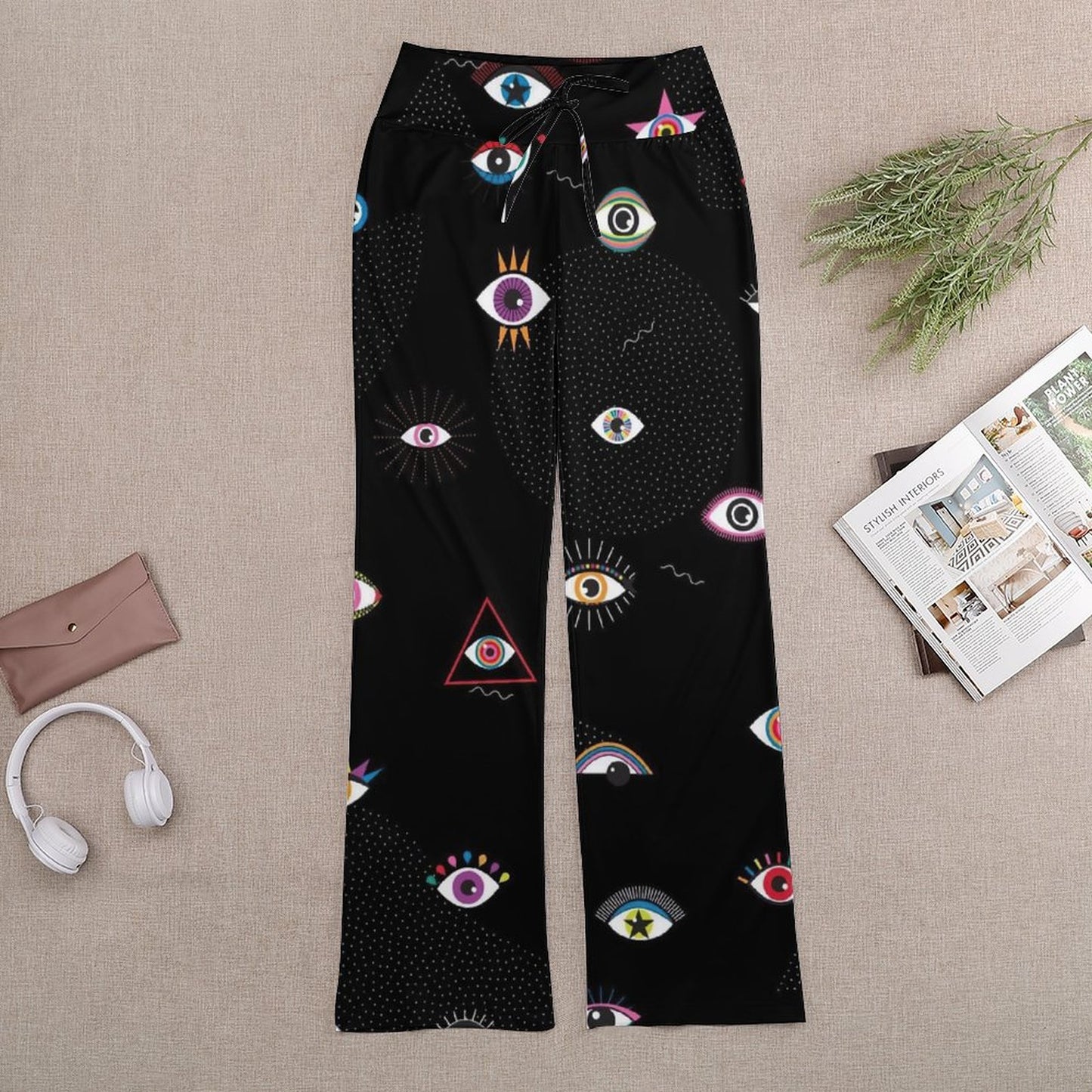 Custom Wide Leg Lounge Pants | Personalized Yoga & Flow Pants