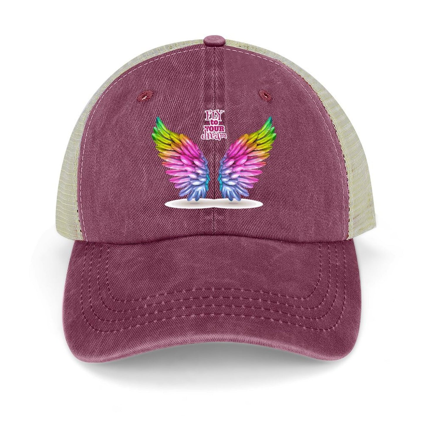 Custom Hollow-Out Denim Cap | Personalized Cotton Baseball Hat