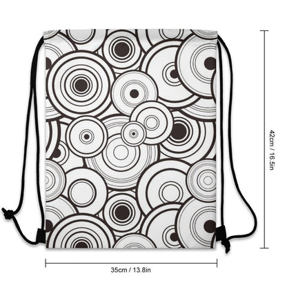 Custom Honeycomb Drawstring Backpack: Textured Cinch Sack