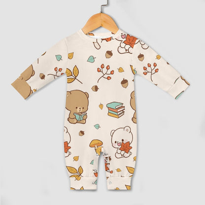 Personalized Long Sleeve Baby Bodysuit in Soft Cotton