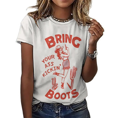 Custom All-Over Print Women's Relaxed Fit T-Shirt