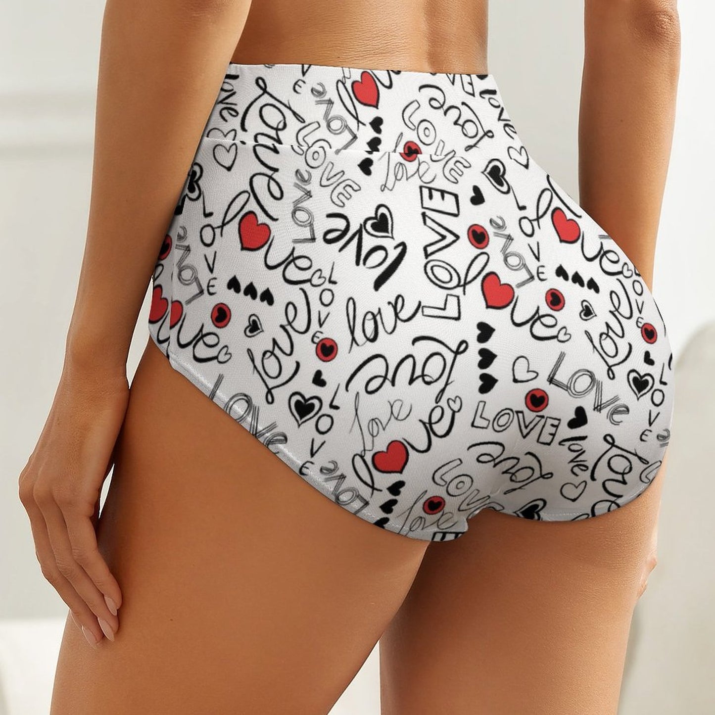 Custom High-Waisted Panties | Personalized Milk Silk Underwear