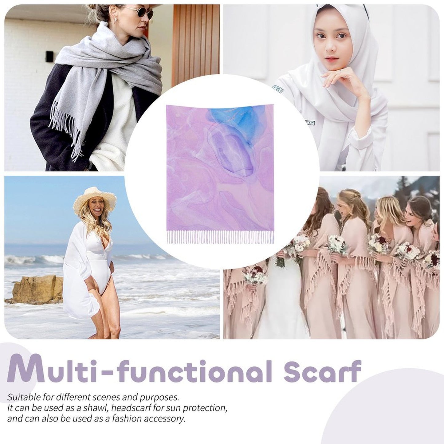 Custom Scarf | Personalized with Your Photo, Art, or Design