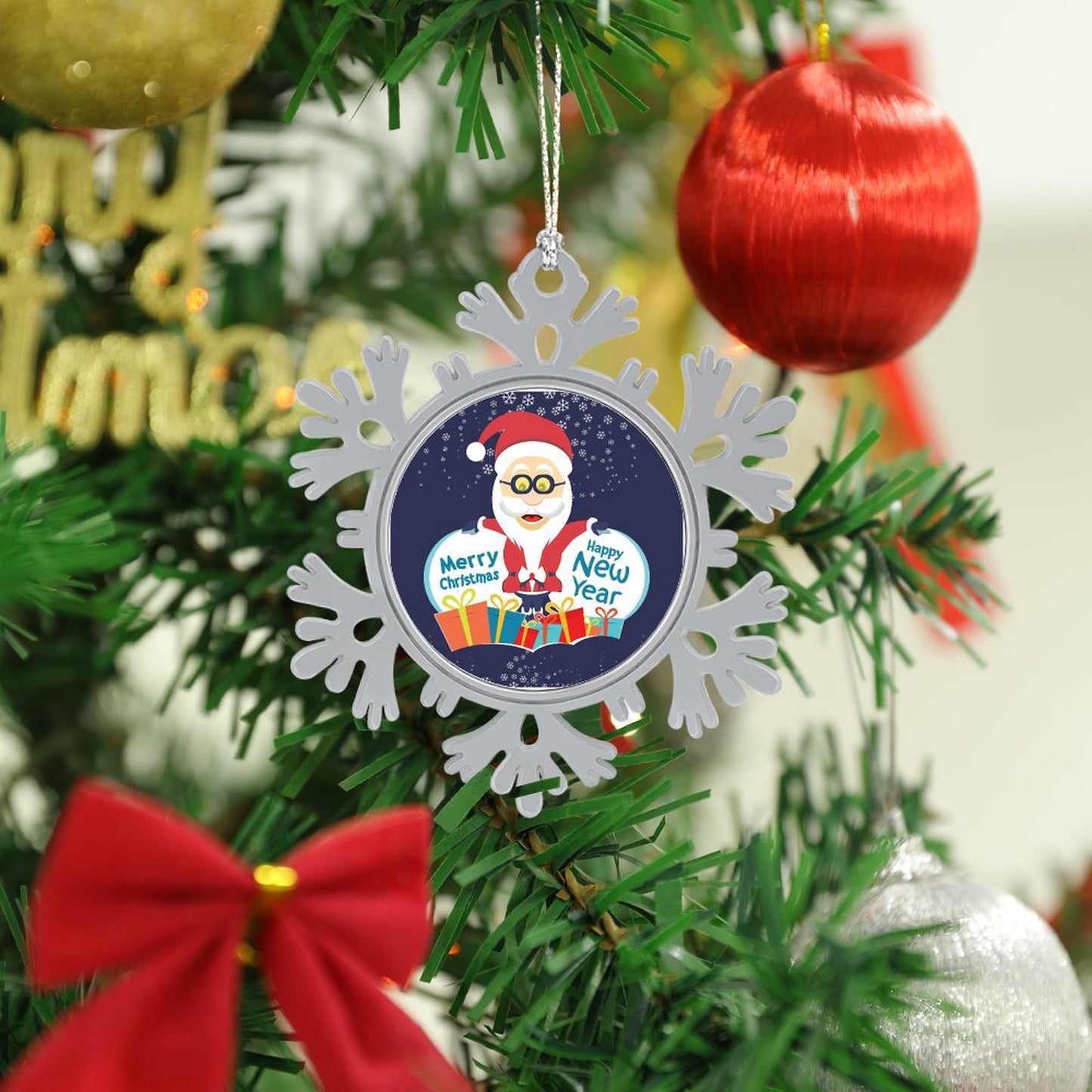 Create a Custom Metal Snowflake Ornament | Your Photo on an Alloy Keepsake