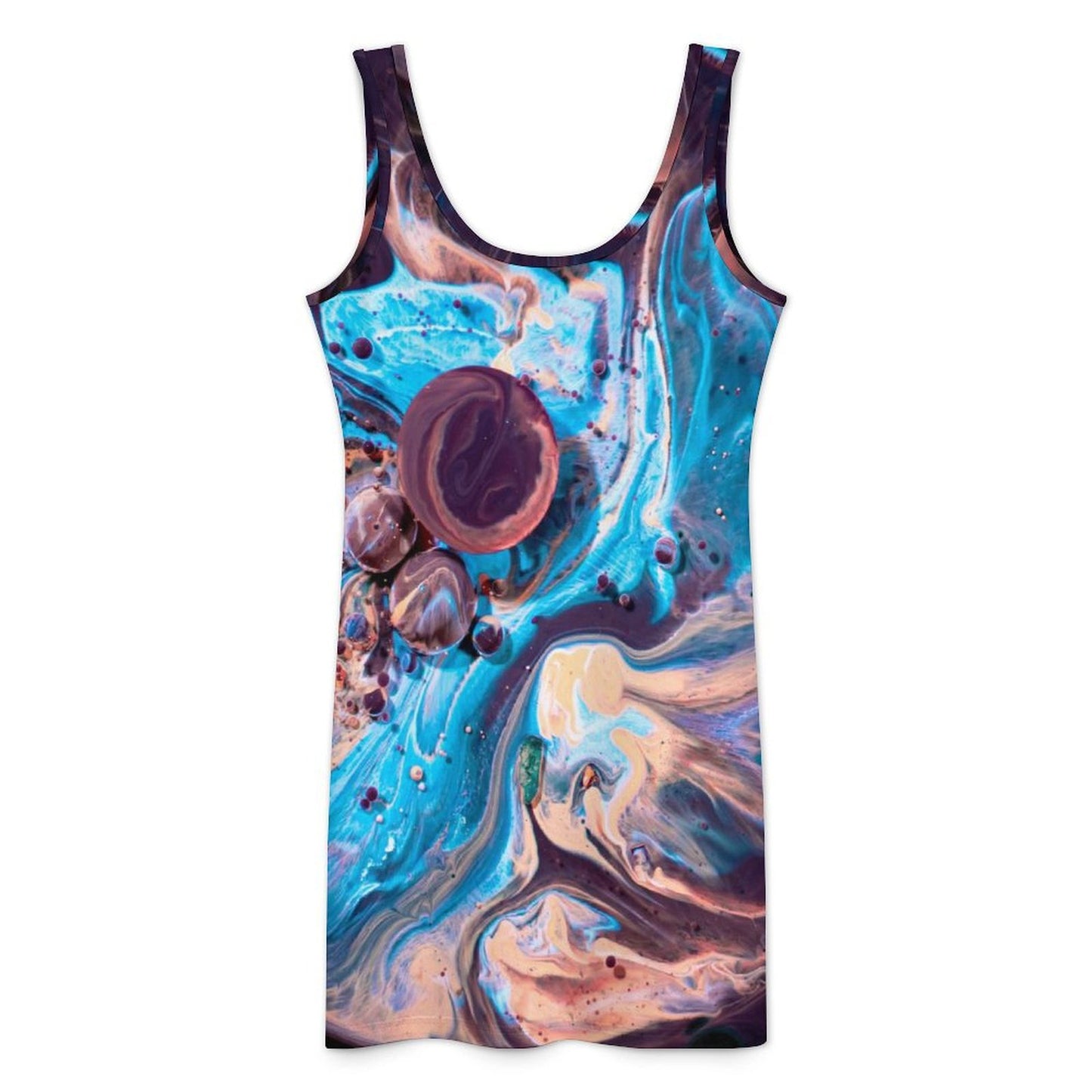 Custom Bodycon Mini Dress | Personalized Sexy Tank Dress for Her